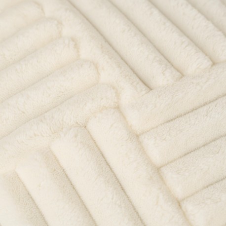 Cuscino quadrato velluto a coste pelo incrociato 45x45 - federa + imbottitura