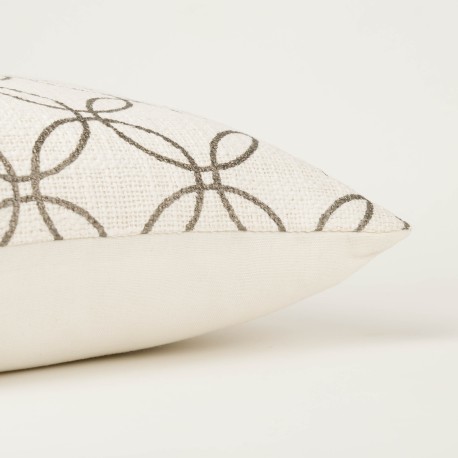 Cuscino quadrato cotone Circulo 45x45 - federa + imbottitura