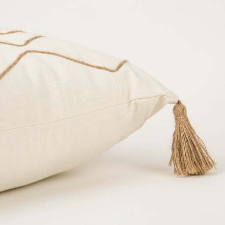 Cuscino quadrato cotone Zig 45x45 - federa + imbottitura