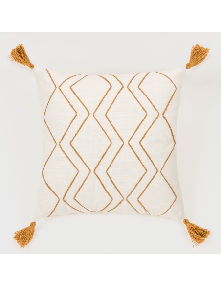 Cuscino quadrato cotone Zig 45x45 - federa + imbottitura Cuscino quadrato cotone Zig 45x45 - federa + imbottitura