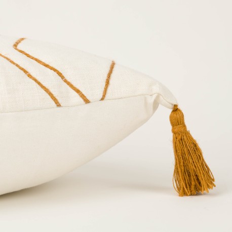 Cuscino quadrato cotone Zig 45x45 - federa + imbottitura