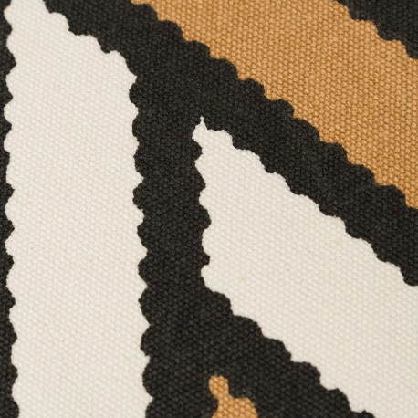 Cuscino quadrato cotone Diamante bicolore 45x45 - federa + imbottitura