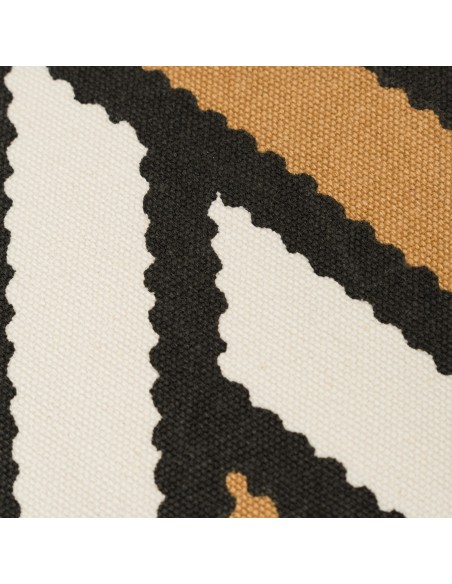 Cuscino quadrato cotone Diamante bicolore 45x45 - federa + imbottitura