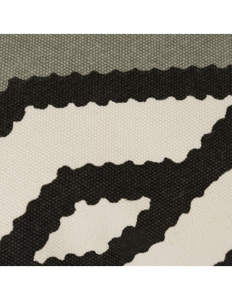 Cuscino quadrato cotone Diamante bicolore 45x45 - federa + imbottitura