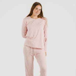 Pigiama lungo soft Baby rosa chiaro 2