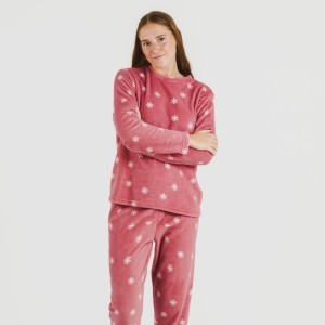 Pigiama pile coral Snow fragola 2