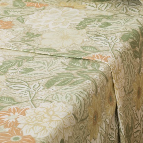 Set di lenzuola flanella Clementina verde