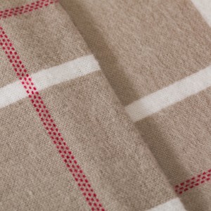 Set di lenzuola flanella Cuadro Camel grigio topo 2