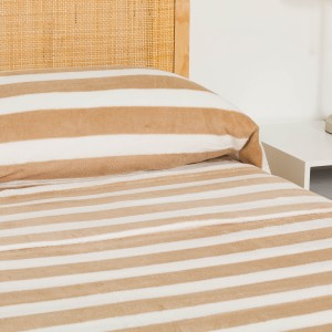 Set di lenzuola pile coral Raya Vinia sabbia