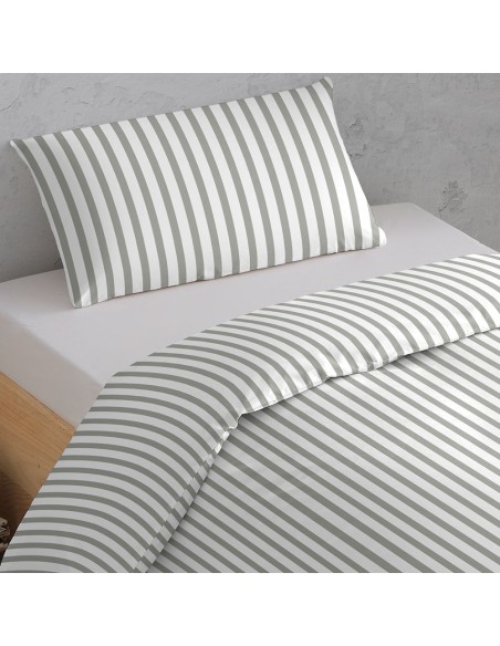 Copripiumino percalle Raya Aviles verde militare