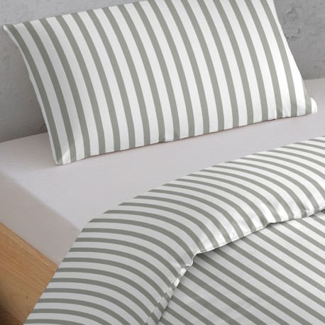 Copripiumino percalle Raya Aviles verde militare