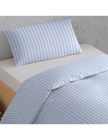 Copripiumino percalle Raya Marsella indaco