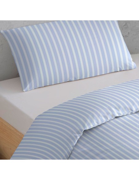 Copripiumino percalle Raya Marsella indaco