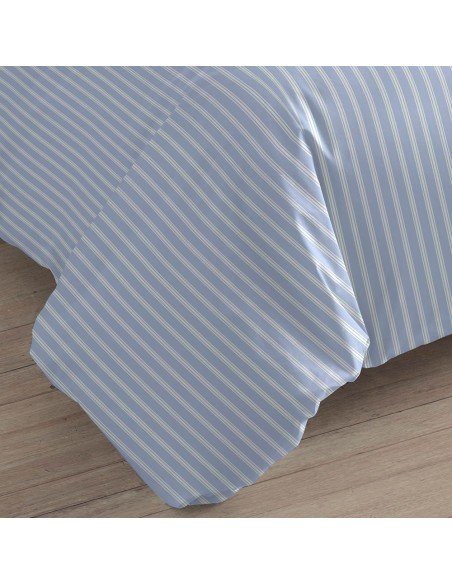 Copripiumino percalle Raya Marsella indaco