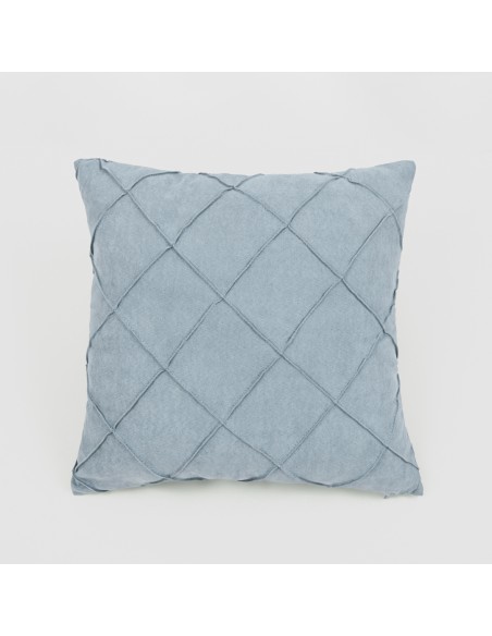 Cuscino quadrato New Rombo scamosciato  50x50 - federa + imbottitura Cuscino quadrato New Rombo scamosciato  50x50 - federa + imbottitura