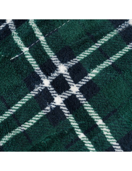 Coperta velluto sherpa Cuadro Ruz blu navy