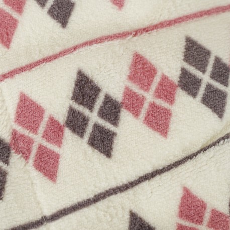 Coperta velluto sherpa Casimira malva