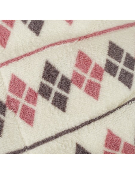 Coperta velluto sherpa Casimira malva