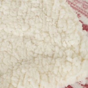 Coperta velluto sherpa Candy malva rosa 2