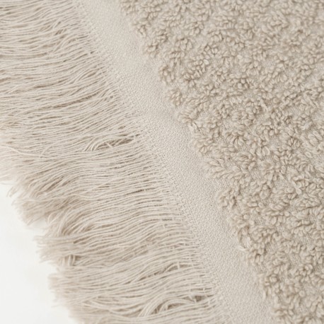 Asciugamano Bucle con frange 550gr tinta unita