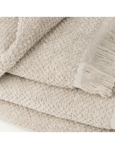 Asciugamano Bucle con frange 550gr tinta unita Asciugamano Bucle con frange 550gr tinta unita