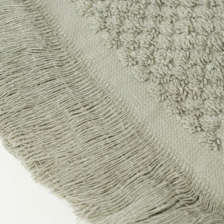 Asciugamano Bucle con frange 550gr tinta unita