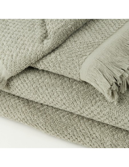 Asciugamano Bucle con frange 550gr tinta unita Asciugamano Bucle con frange 550gr tinta unita