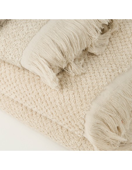 Asciugamano Bucle con frange 550gr tinta unita Asciugamano Bucle con frange 550gr tinta unita