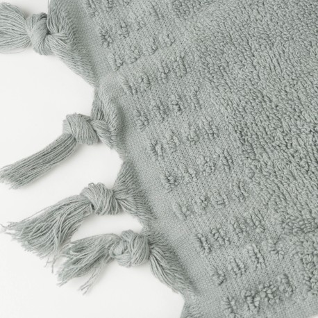 Asciugamano con frange 550gr tinta unita