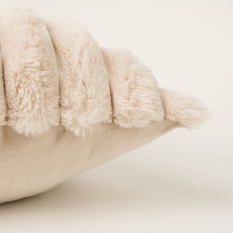 Cuscino quadrato effetto pelo Raya 50x50 - federa + imbottitura