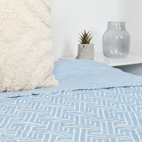 Copriletto bouti  Abel indaco