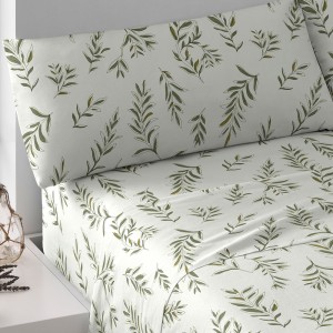 Set di lenzuola cotone Caliope verde 2