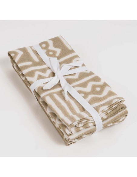 Set di 4 tovaglioli Vinuesa sabbia