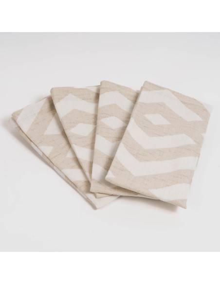 Set di 4 tovaglioli Nela ocra Set di 4 tovaglioli Nela ocra