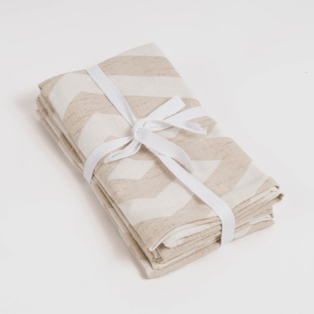 Set di 4 tovaglioli Nela ocra