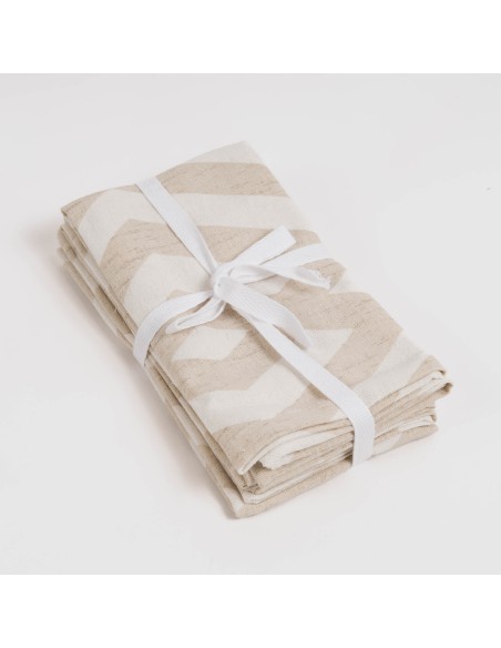Set di 4 tovaglioli Nela ocra Set di 4 tovaglioli Nela ocra
