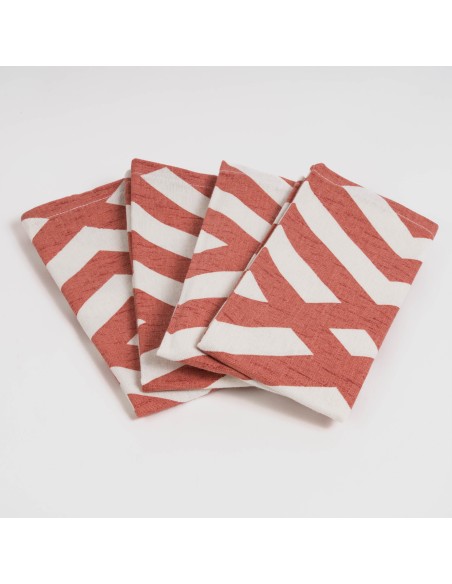 Set di 4 tovaglioli Nela ocra Set di 4 tovaglioli Nela ocra