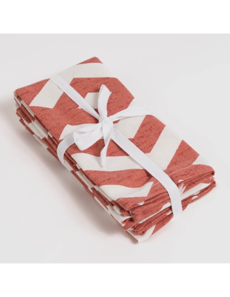 Set di 4 tovaglioli Nela ocra Set di 4 tovaglioli Nela ocra