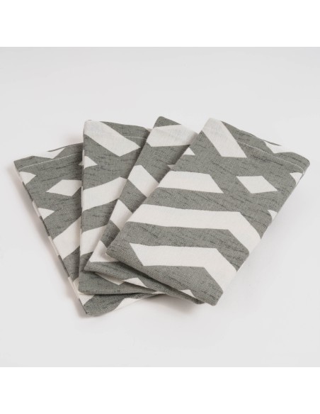 Set di 4 tovaglioli Nela ocra Set di 4 tovaglioli Nela ocra