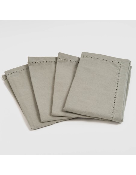 Set di 4 tovaglioli tinta unita Set di 4 tovaglioli tinta unita