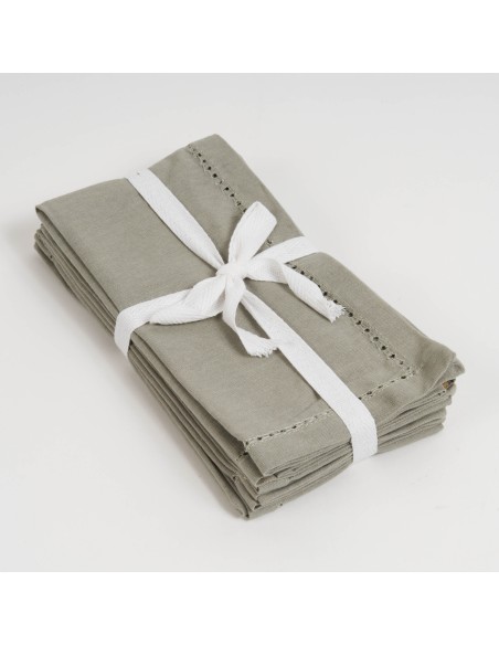 Set di 4 tovaglioli tinta unita Set di 4 tovaglioli tinta unita