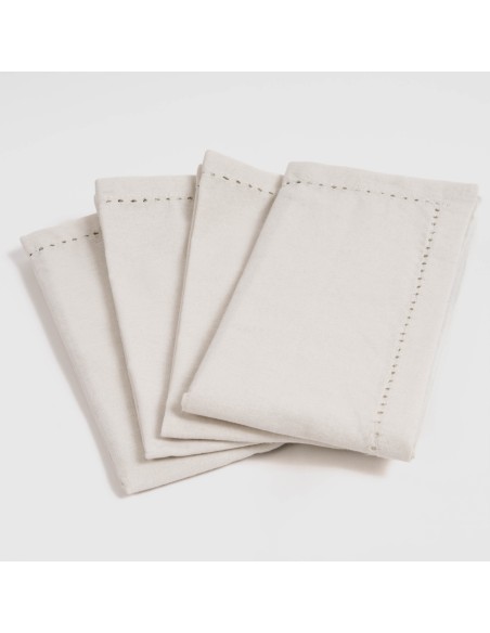 Set di 4 tovaglioli tinta unita Set di 4 tovaglioli tinta unita