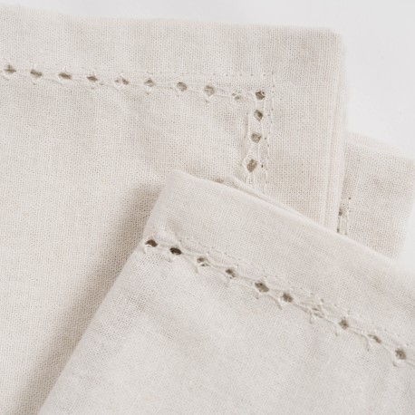 Set di 4 tovaglioli tinta unita