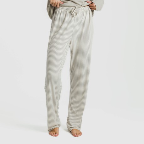 Pigiama lungo soft Raya Kodac sabbia