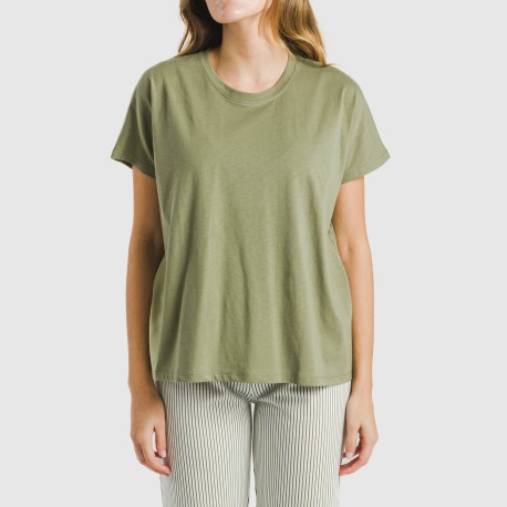 Pigiama lungo manica ampia cotone Raya Mozarabe verde