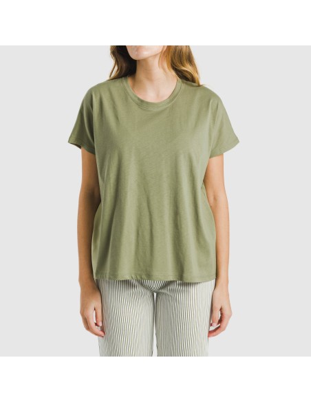 Pigiama lungo manica ampia cotone Raya Mozarabe verde