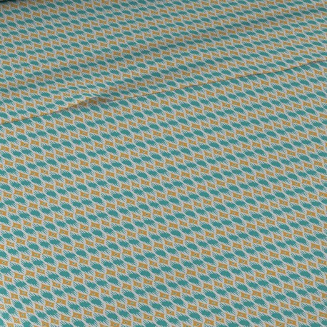 Set di lenzuola cotone Denalia blu acqua