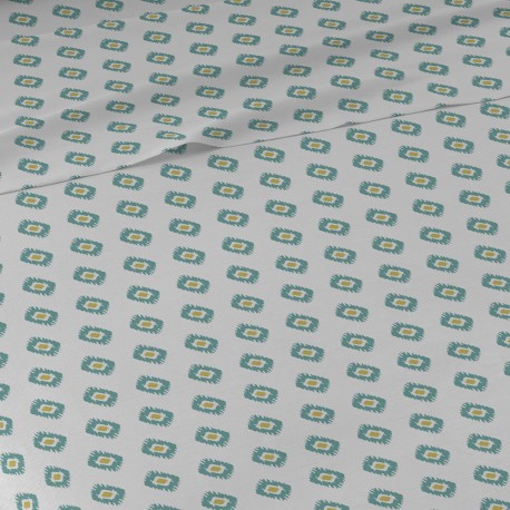 Set di lenzuola cotone Joy blu acqua