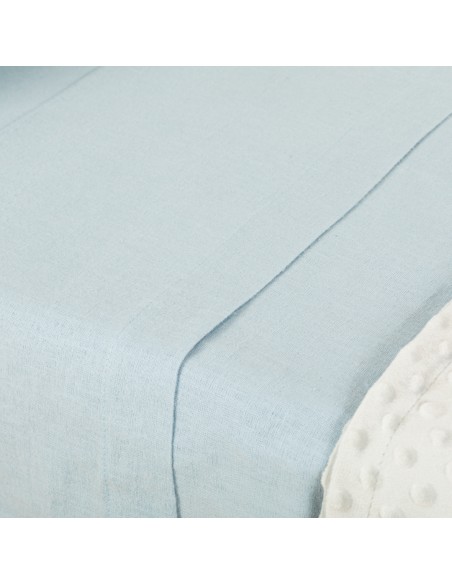 Set di lenzuola flanella tinta unita culla