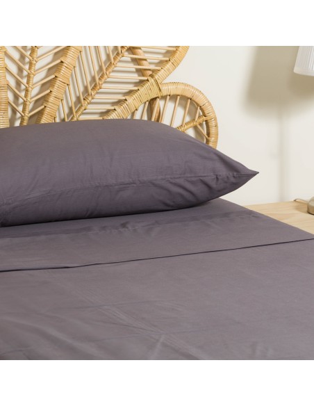 Set di lenzuola percalle tinta unita Set di lenzuola percalle tinta unita